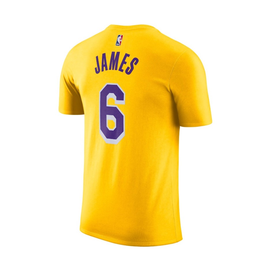 NIKE LOS ANGELES LAKERS MEN'S NBA T-SHIRT CV8528-745 Yellow