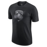 NIKE BROOKLYN NETS LOGO MEN'S DRI-FIT NBA T-SHIRT DH7067-010 Black Image 