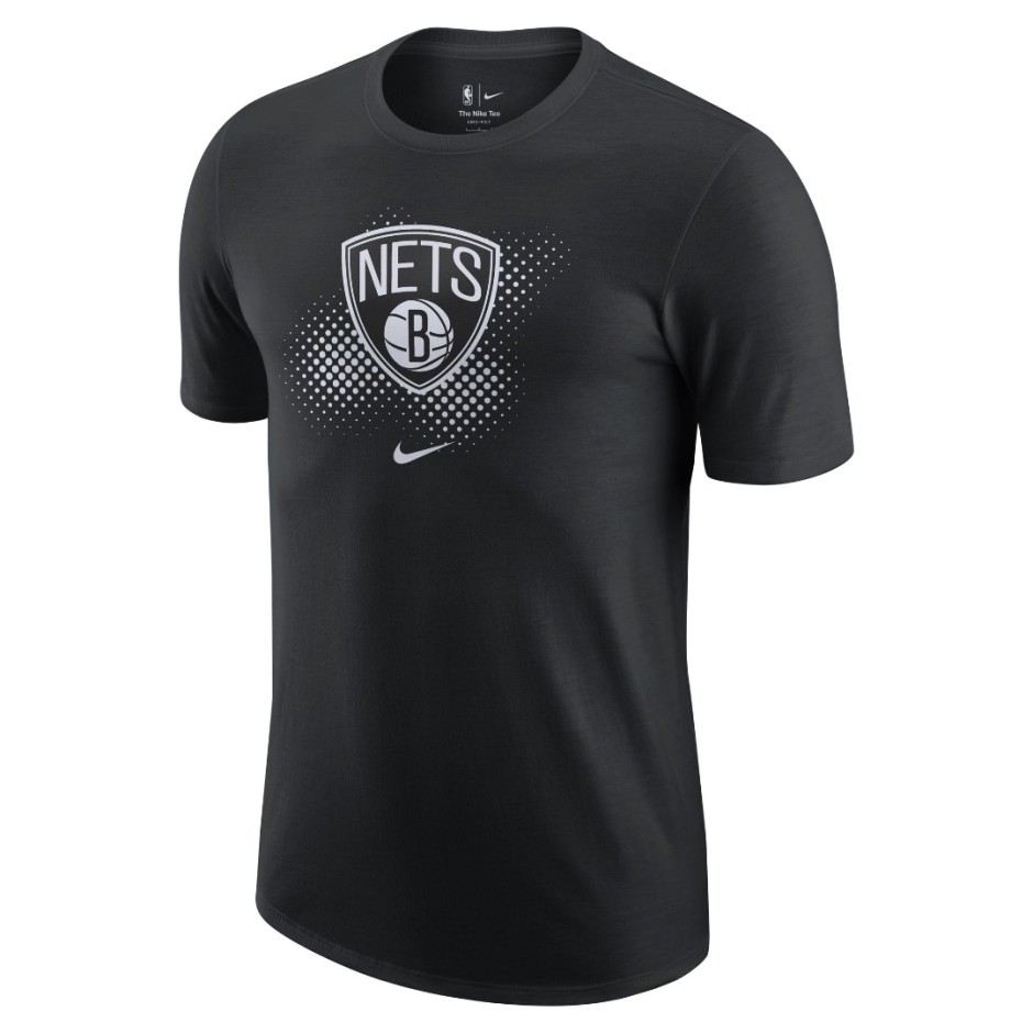 NIKE BROOKLYN NETS LOGO MEN'S DRI-FIT NBA T-SHIRT DH7067-010 Black