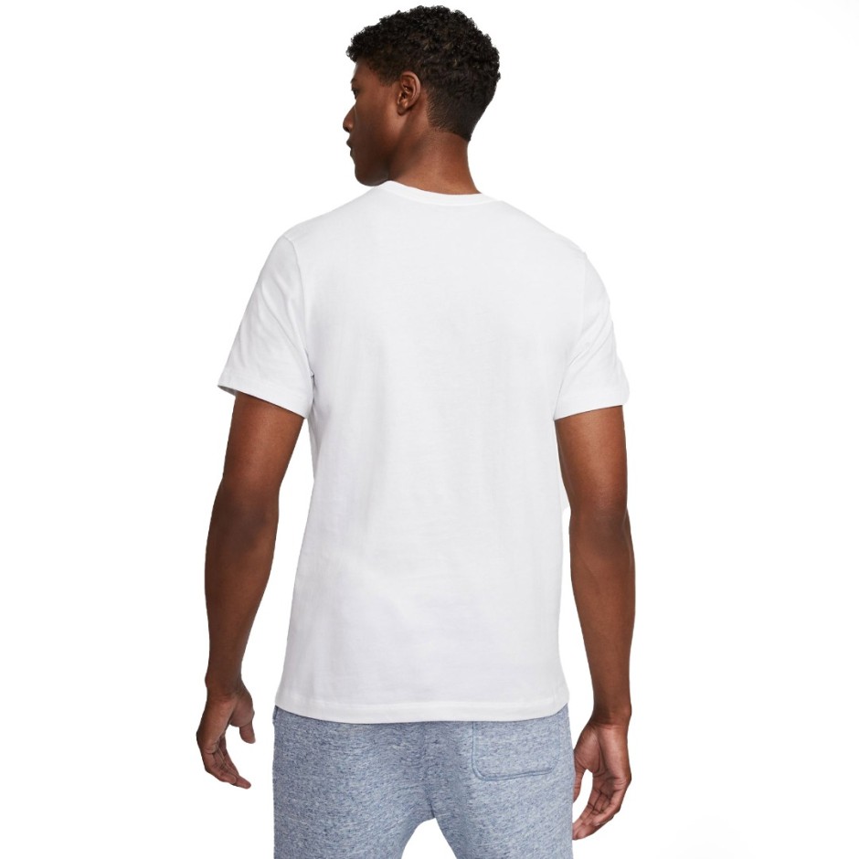 Ανδρική Κοντομάνικη Μπλούζα Λευκή - Nike Sportswear Club