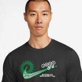 Nike Dri-FIT Μαύρο - Ανδρική Κοντομάνικη Μπλούζα για Τρέξιμο Εικόνα 1