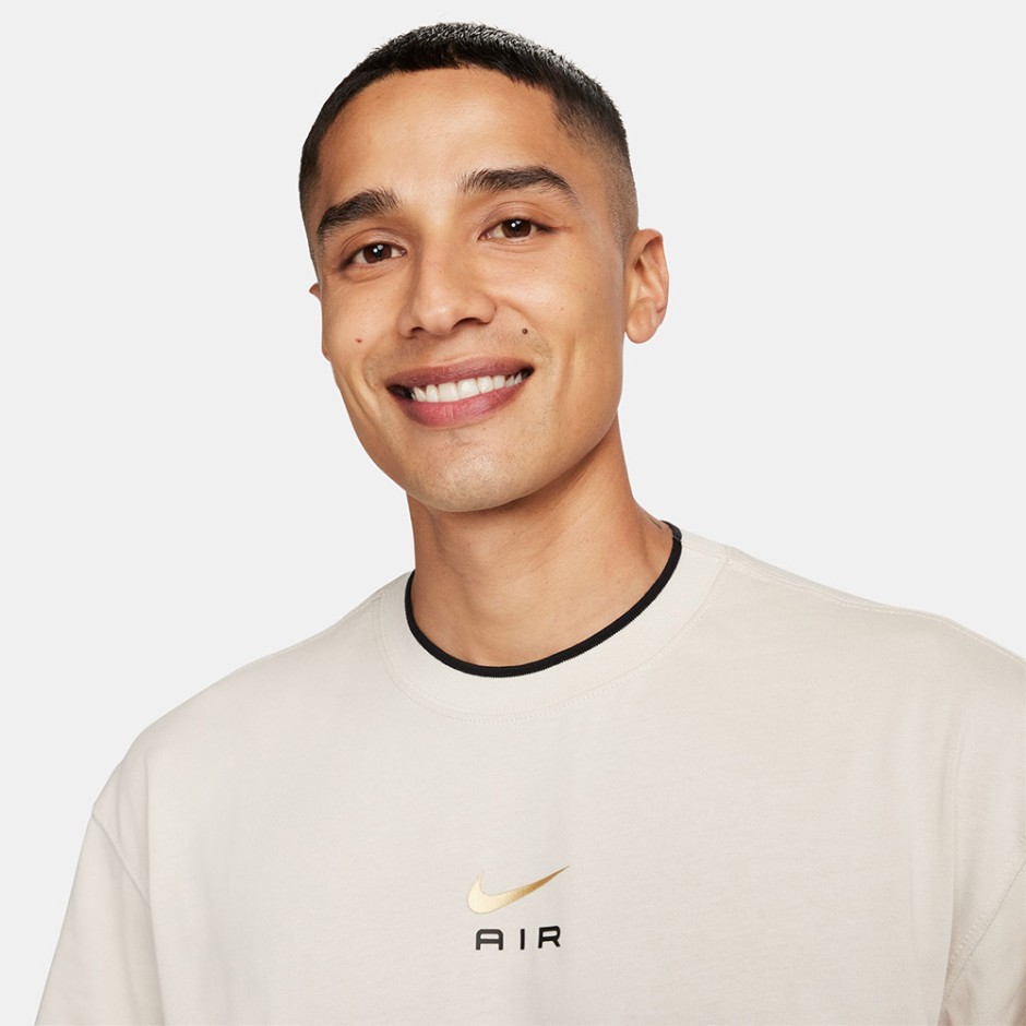 Nike Air Μπεζ - Ανδρική Κοντομάνικη Μπλούζα