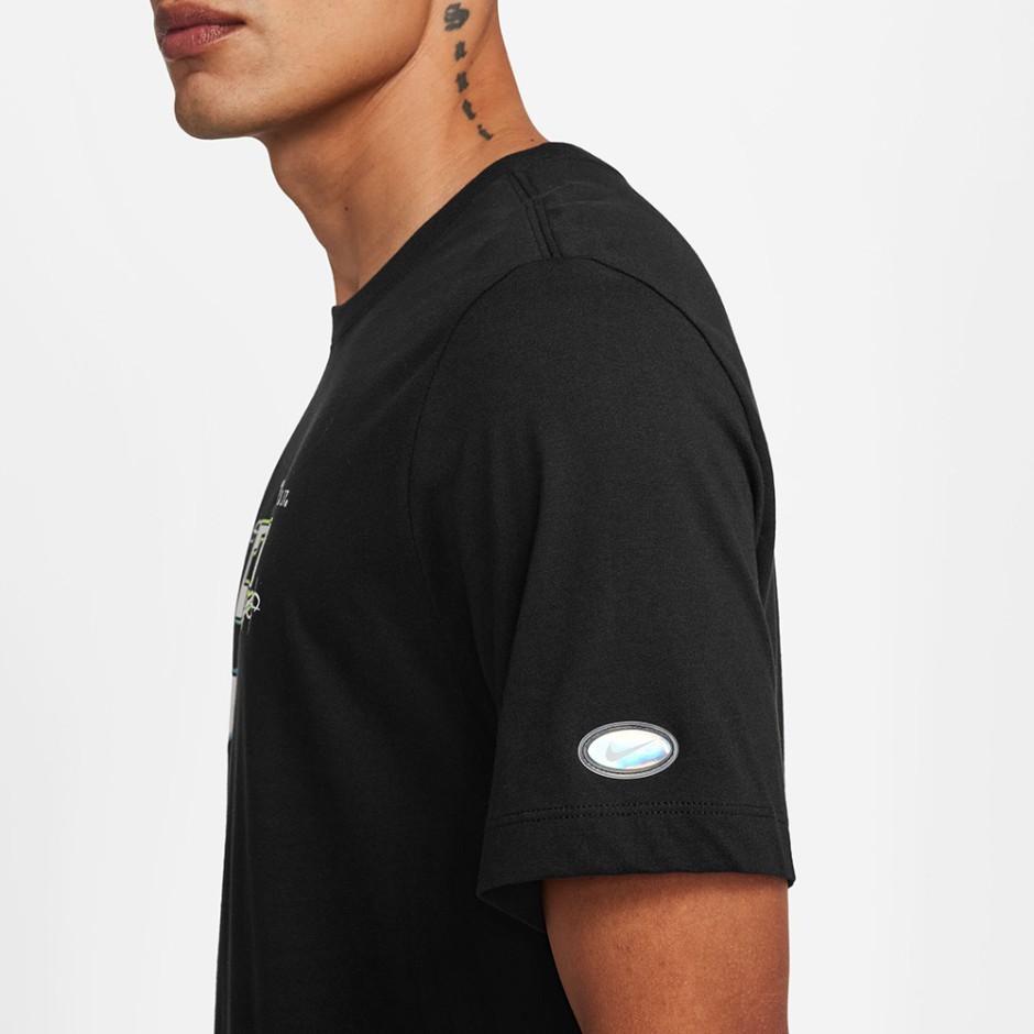 Ανδρική Κοντομάνικη Μπλούζα Μαύρη - Nike Sportswear