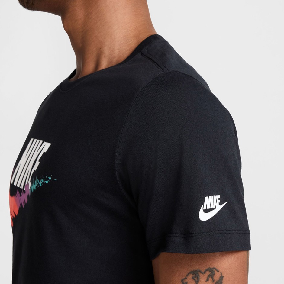 Ανδρική Κοντομάνικη Μπλούζα Μαύρη - Nike Sportswear 