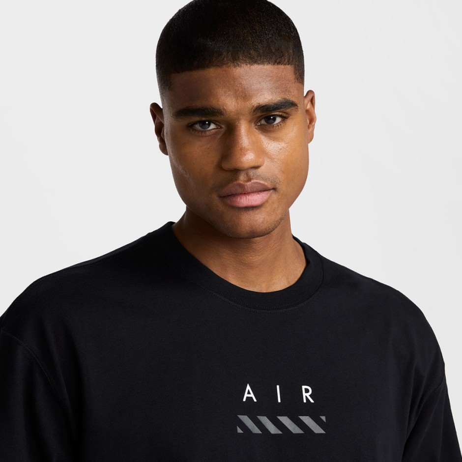 Ανδρική Κοντομάνικη Μπλούζα Μαύρη - Nike Sportswear Max90
