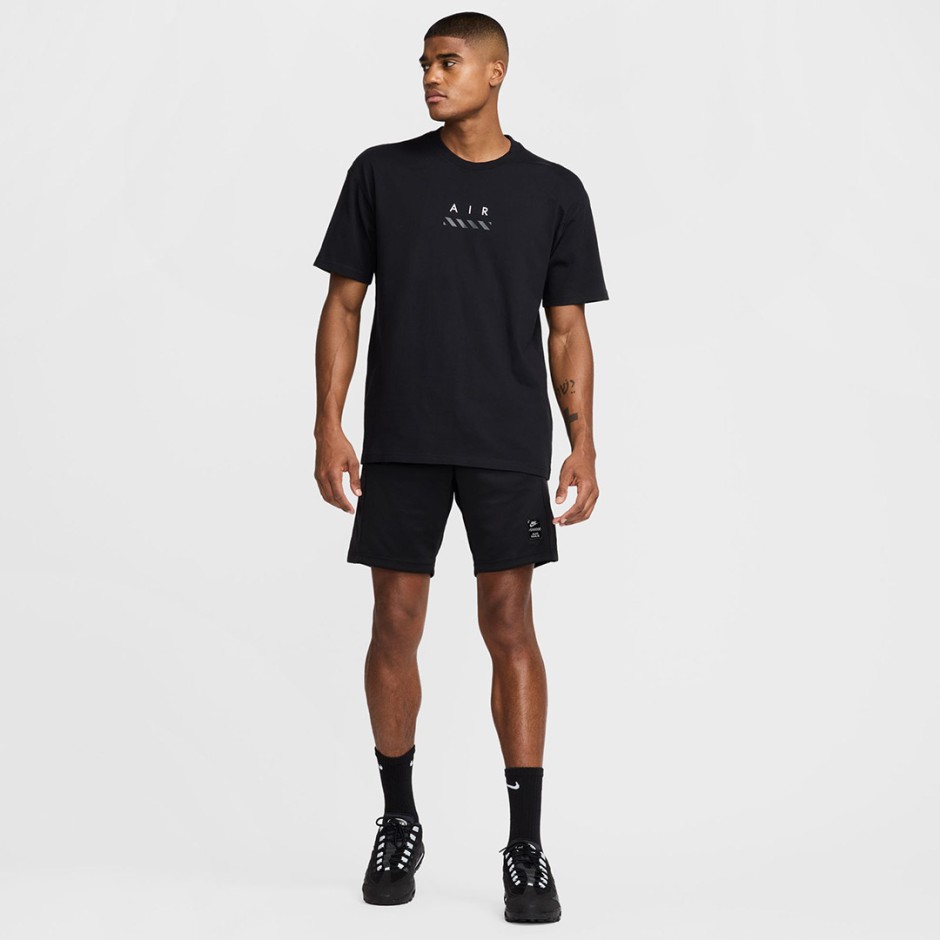 Ανδρική Κοντομάνικη Μπλούζα Μαύρη - Nike Sportswear Max90