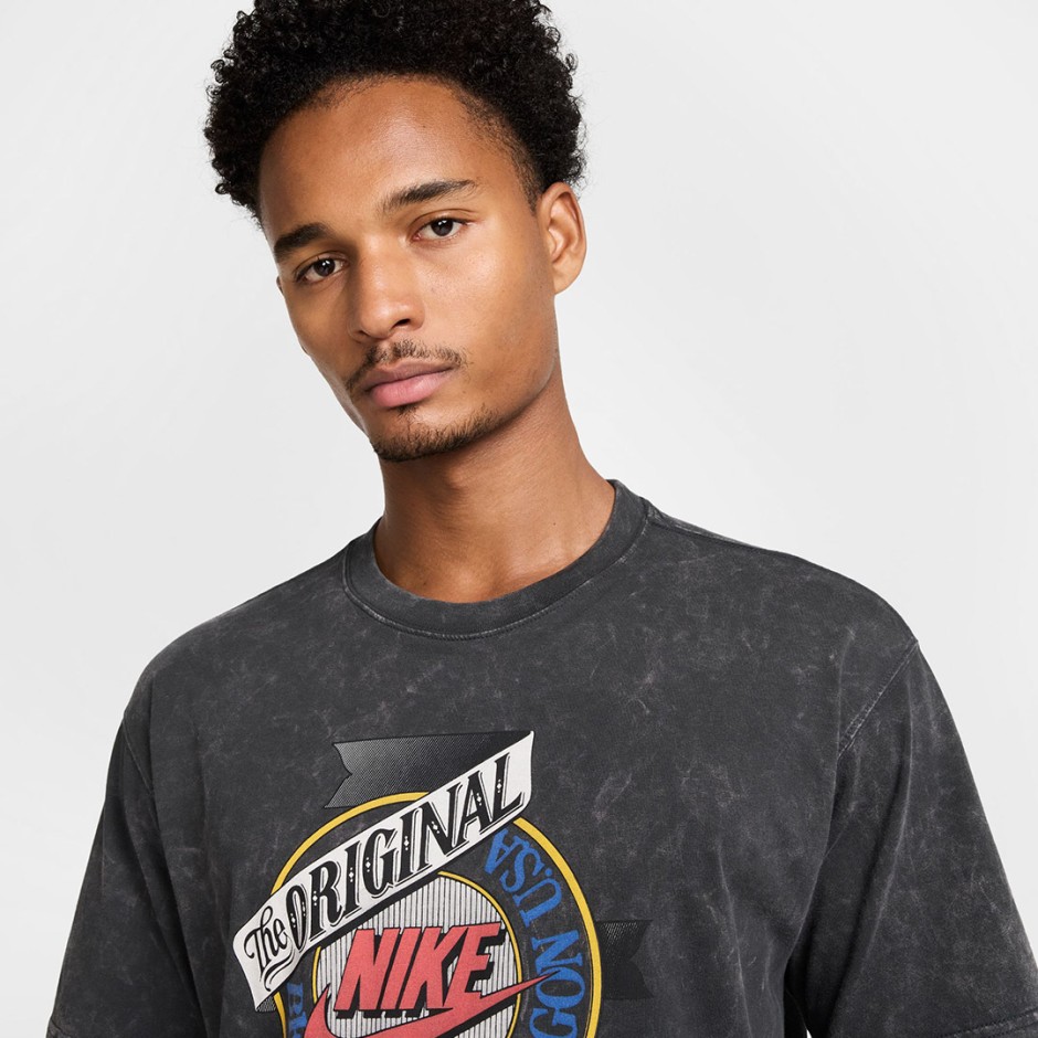 Ανδρική Κοντομάνικη Μπλούζα Ανθρακί - Nike Sportswear Max90