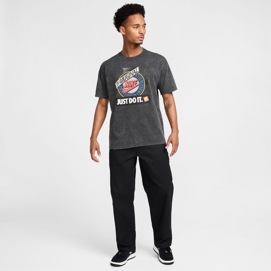 Ανδρική Κοντομάνικη Μπλούζα Ανθρακί - Nike Sportswear Max90