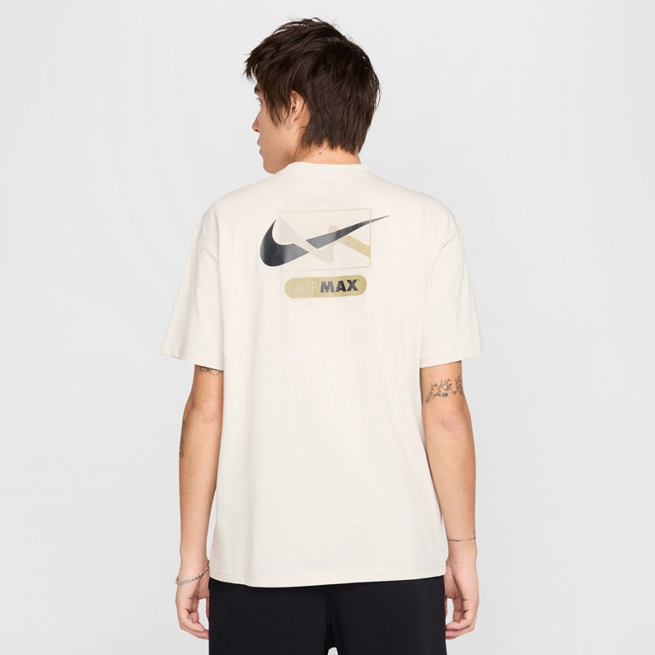 Ανδρική Κοντομάνικη Μπλούζα Εκρού - Nike Sportswear Max90