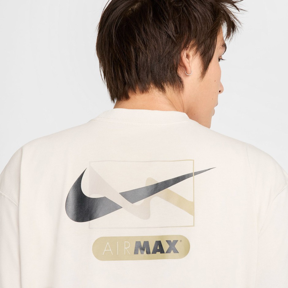 Ανδρική Κοντομάνικη Μπλούζα Εκρού - Nike Sportswear Max90