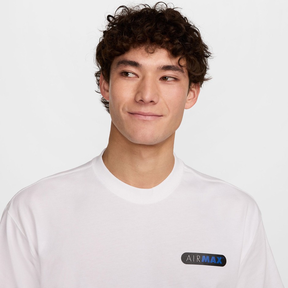 Ανδρική Κοντομάνικη Μπλούζα Λευκή - Nike Sportswear Max90