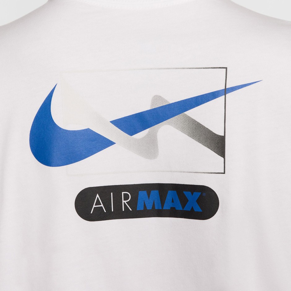 Ανδρική Κοντομάνικη Μπλούζα Λευκή - Nike Sportswear Max90