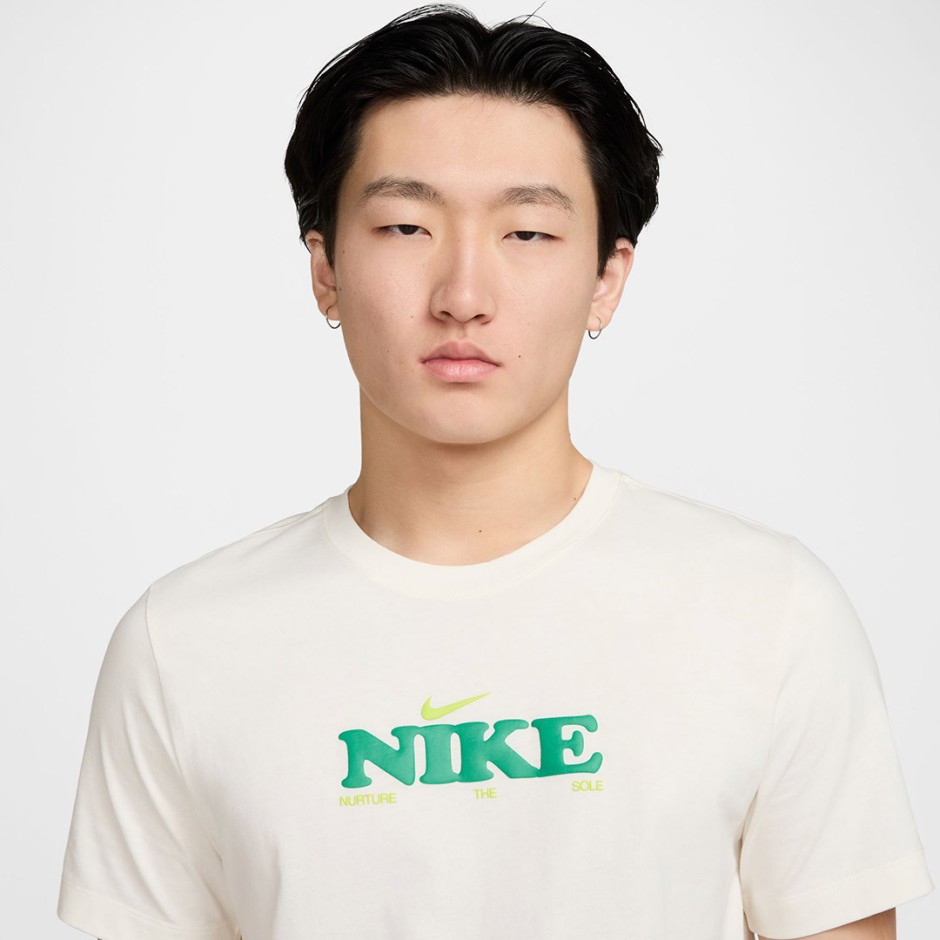 Ανδρική Κοντομάνικη Μπλούζα Εκρού - Nike Sportswear