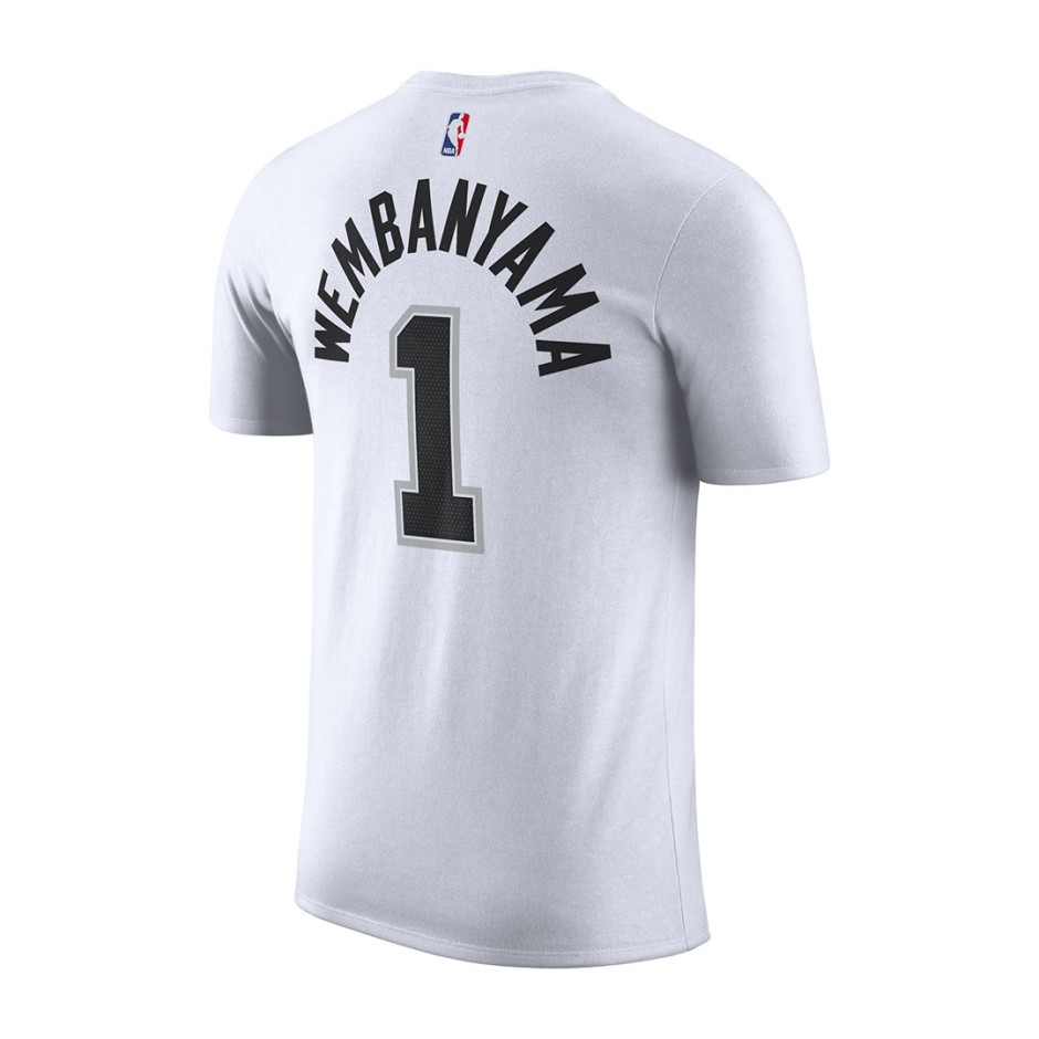 Ανδρική Κοντομάνικη Μπλούζα ΝΒΑ Λευκή - Nike San Antonio Spurs
