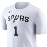 Ανδρική Κοντομάνικη Μπλούζα ΝΒΑ Λευκή - Nike San Antonio Spurs Εικόνα 1