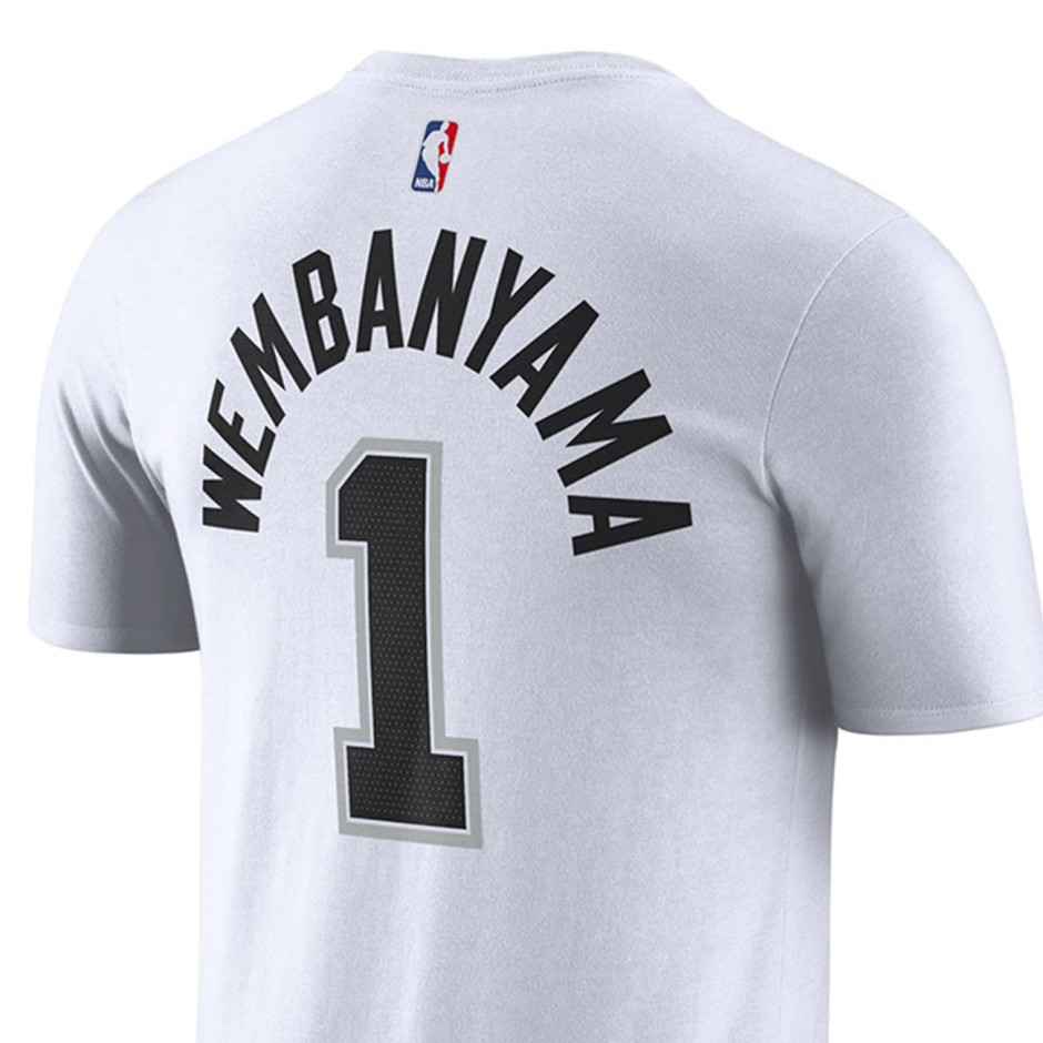 Ανδρική Κοντομάνικη Μπλούζα ΝΒΑ Λευκή - Nike San Antonio Spurs