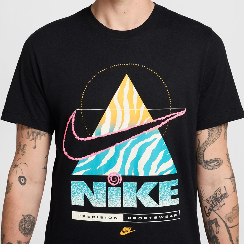 Ανδρική Κοντομάνικη Μπλούζα Μαύρη - Nike Sportswear