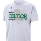 Ανδρική Κοντομάνικη Μπλούζα NBA Λευκή - Jordan Boston Celtics Courtside '85 Εικόνα 1