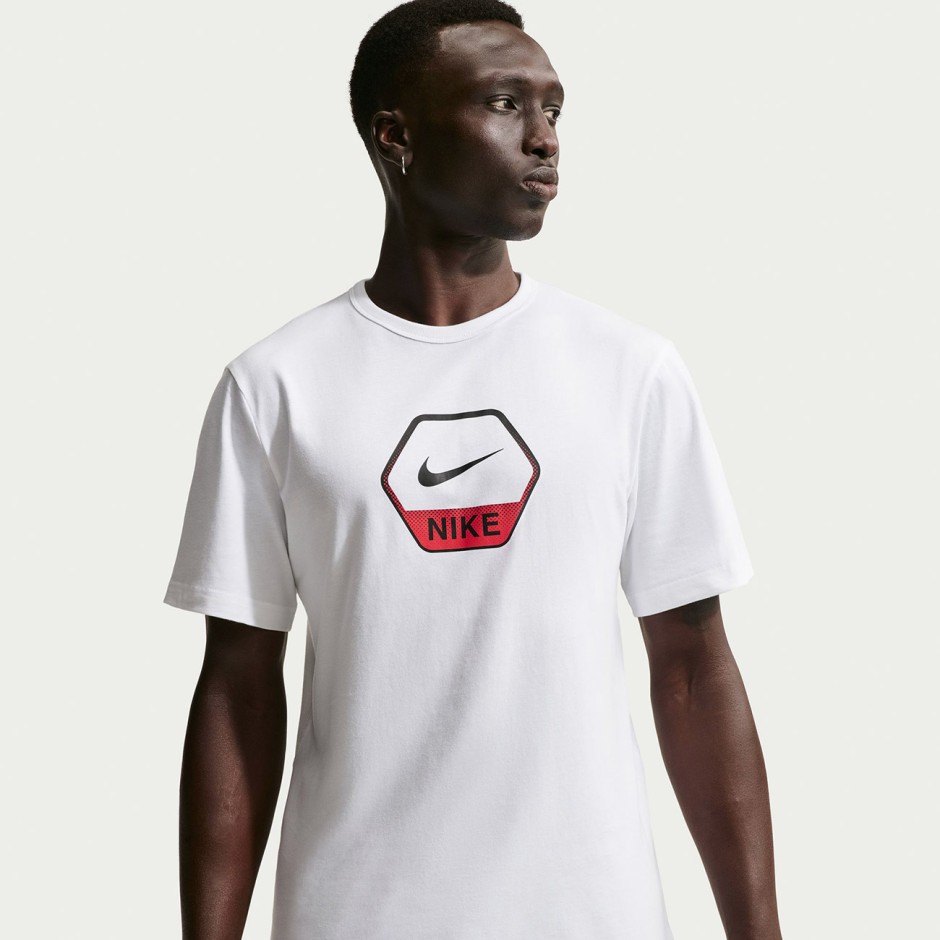 Ανδρική Κοντομάνικη Μπλούζα Λευκή - Nike Sportswear