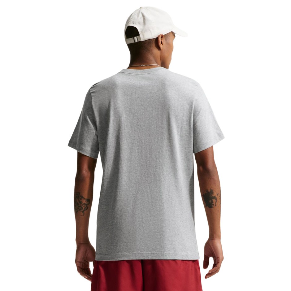 Ανδρική Κοντομάνικη Μπλούζα Γκρι - Nike Sportswear