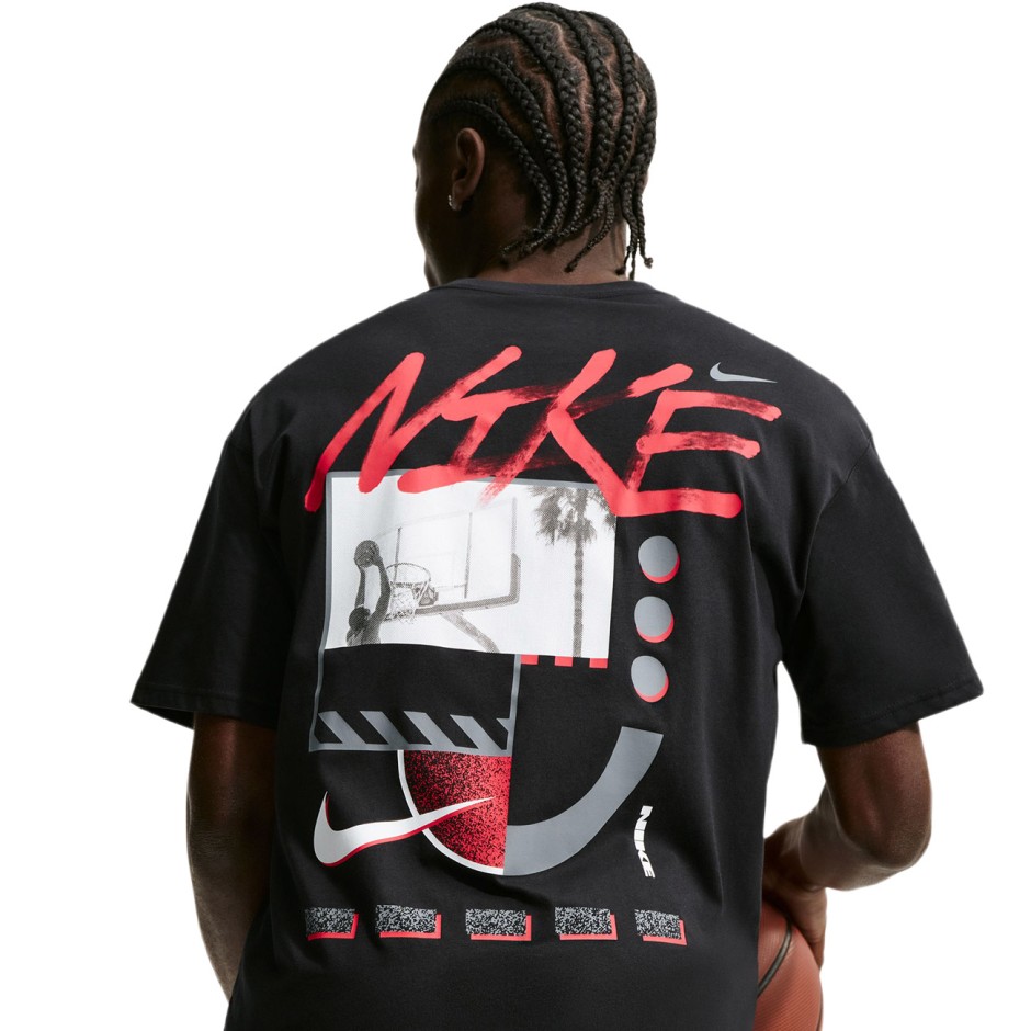 Ανδρική Κοντομάνικη Μπλούζα Μαύρη - Nike Club