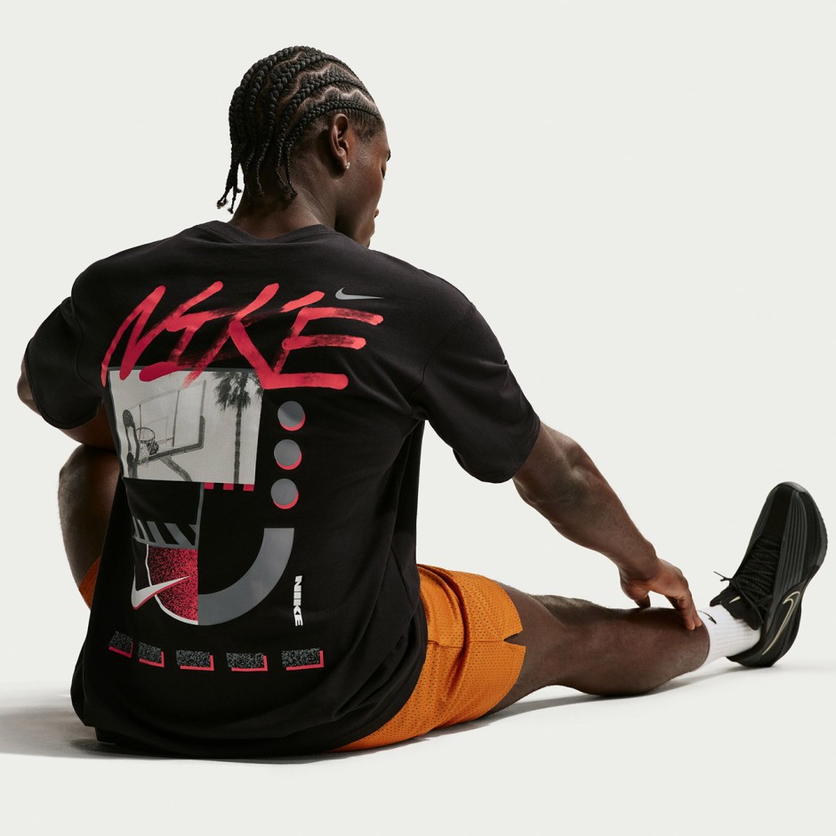 Ανδρική Κοντομάνικη Μπλούζα Μαύρη - Nike Club