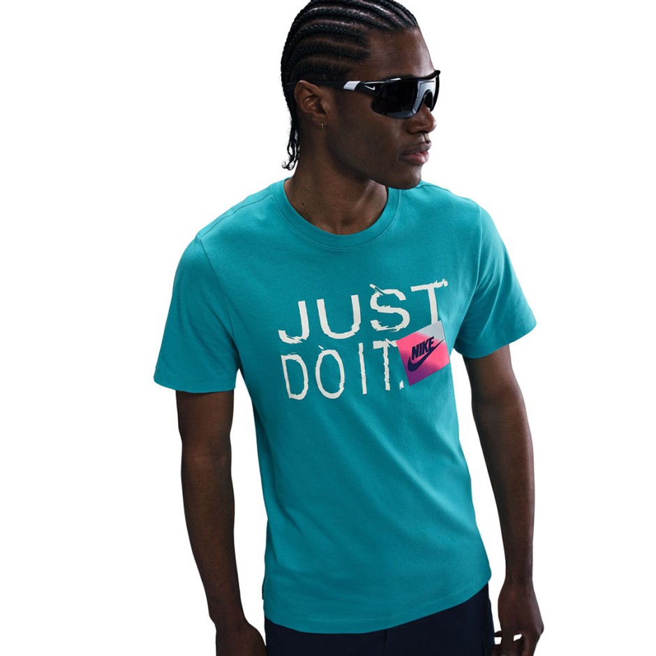 Ανδρικό T-Shirt Τιρκουάζ - Nike Sportswear Just Do It