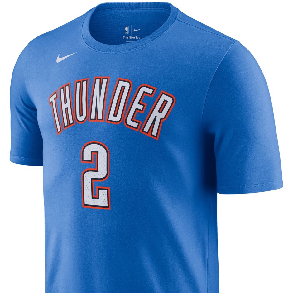 Ανδρική Κοντομάνικη Μπλούζα NBA Ρουά - Nike Shai Gilgeous-Alexander Oklahoma City Thunder Icon Edition