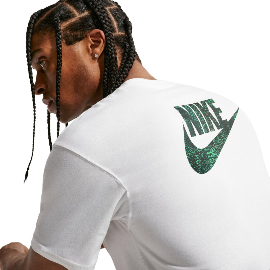 Ανδρική Κοντομάνικη Μπλούζα Λευκή - Nike Sportswear