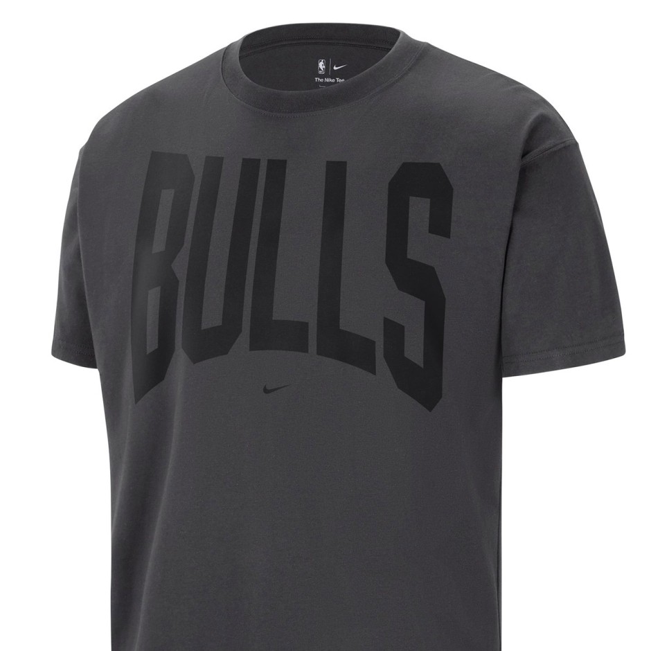 Ανδρική Κοντομάνικη Μπλούζα NBA Ανθρακί - Nike Chicago Bulls