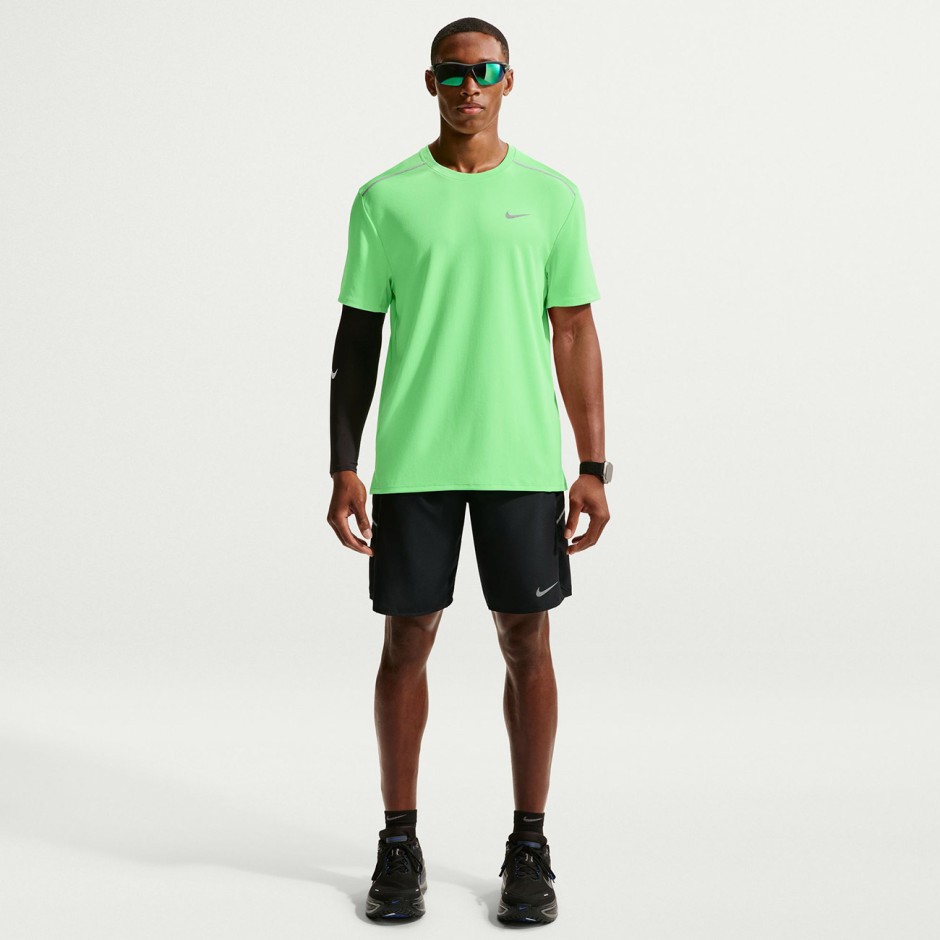 Men's Running T-Shirt Lime - Nike Miler Dri-FIT