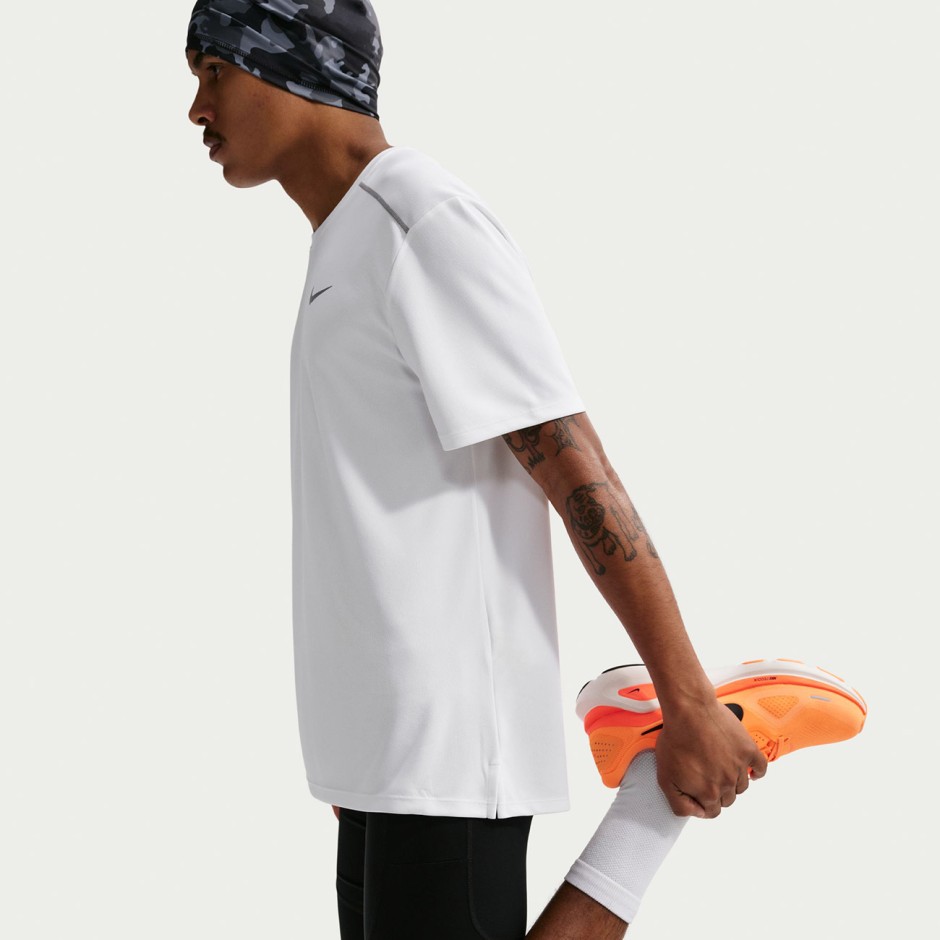 Men's Running T-Shirt White - Nike Miler Dri-FIT