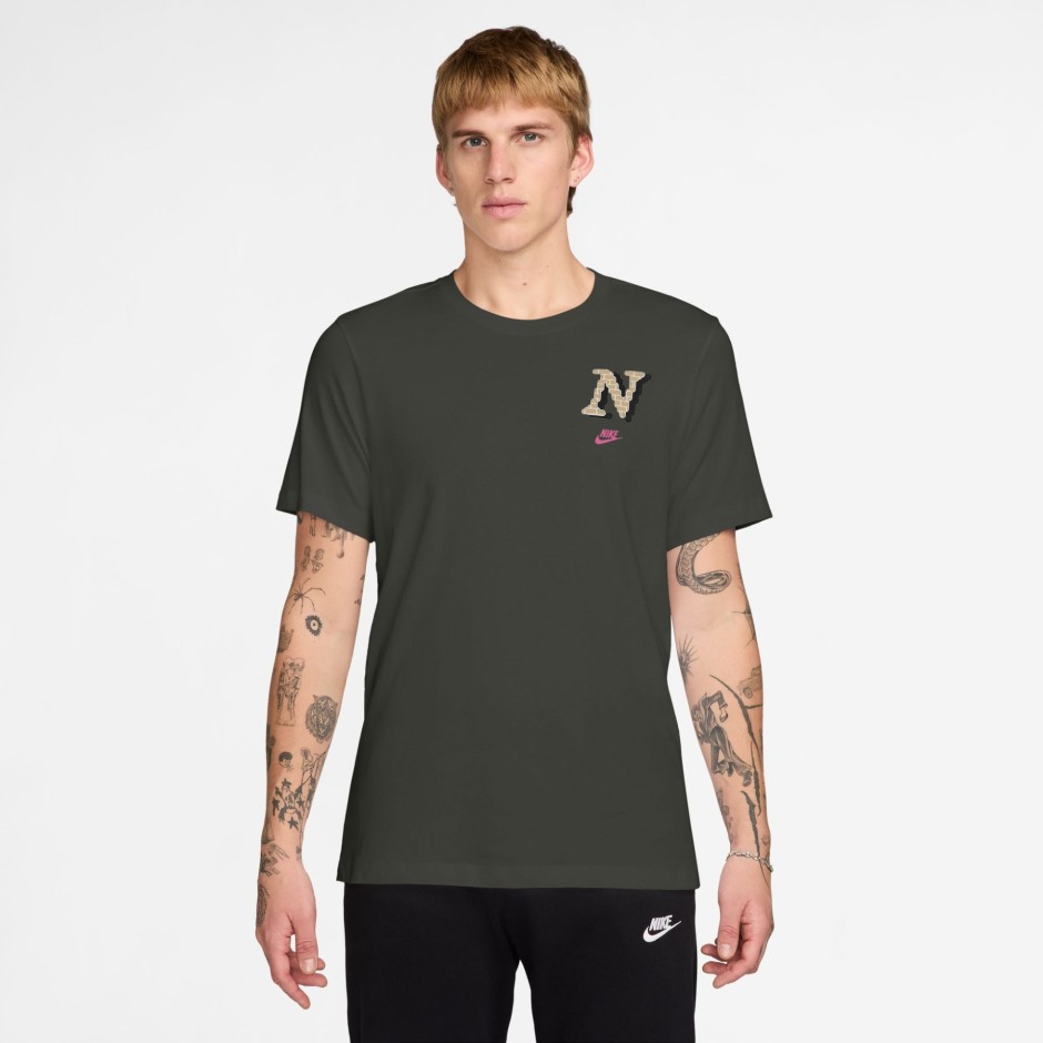 NIKE M NSW TEE CLUB NEO VARSITY HQ9164-355 Κhaki