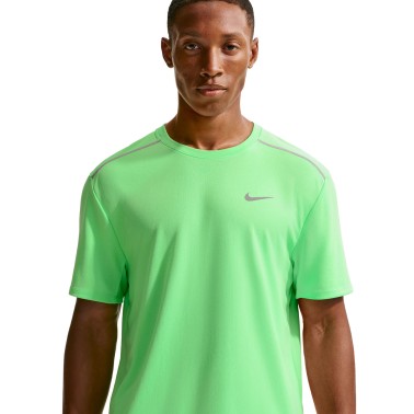 Men's Running T-Shirt Lime - Nike Miler Dri-FIT