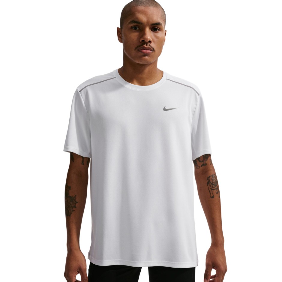 Men's Running T-Shirt White - Nike Miler Dri-FIT