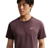 Men's T-Shirt Brown - Nike Sportswear Club Image 