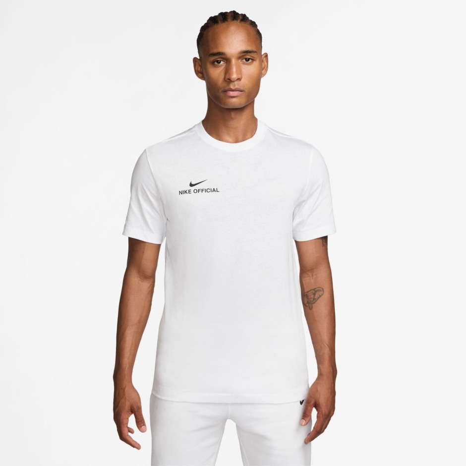 Ανδρική Κοντομάνικη Μπλούζα Λευκή - Nike Sportswear