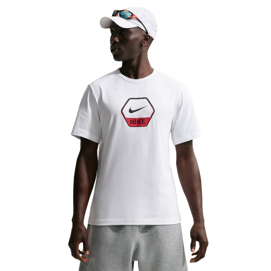 Ανδρική Κοντομάνικη Μπλούζα Λευκή - Nike Sportswear