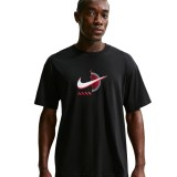 Ανδρική Κοντομάνικη Μπλούζα Μαύρη - Nike Club Εικόνα 