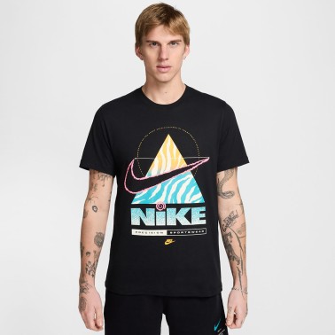 Ανδρική Κοντομάνικη Μπλούζα Μαύρη - Nike Sportswear