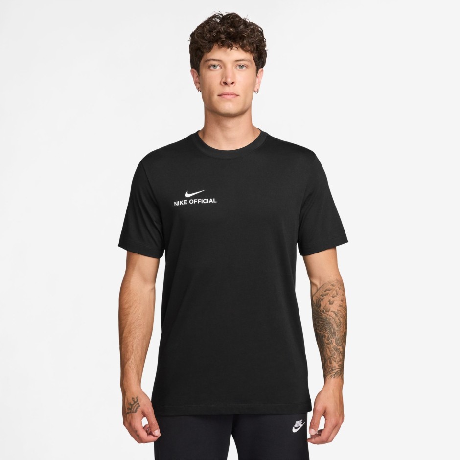 Ανδρική Κοντομάνικη Μπλούζα Μαύρη - Nike Sportswear