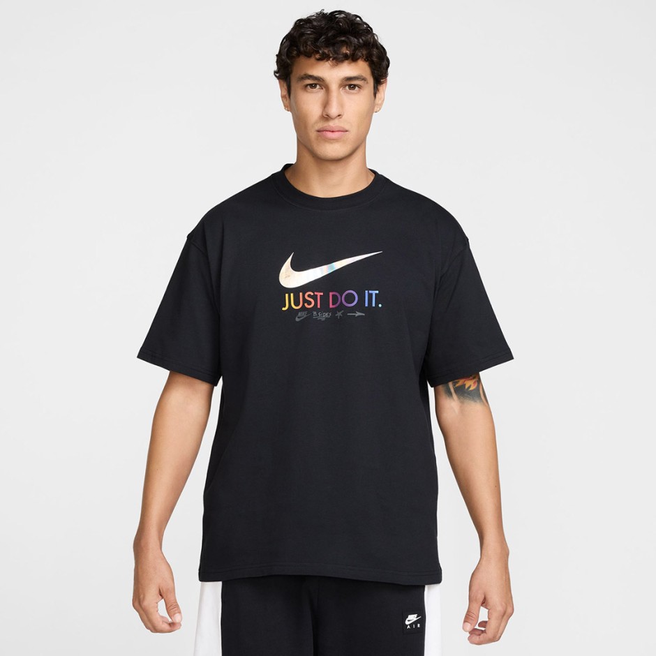 Ανδρική Κοντομάνικη Μπλούζα Μαύρη - Nike Sportswear Max90