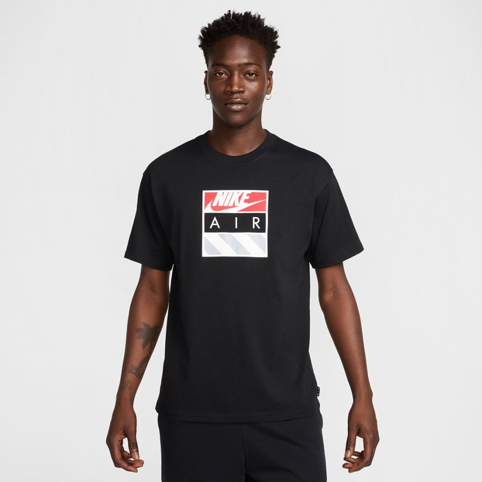 Ανδρική Κοντομάνικη Μπλούζα Μαύρη - Nike Sportswear Max90