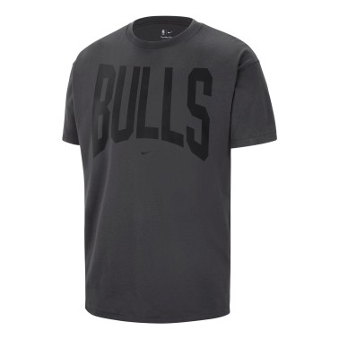 Ανδρική Κοντομάνικη Μπλούζα NBA Ανθρακί - Nike Chicago Bulls
