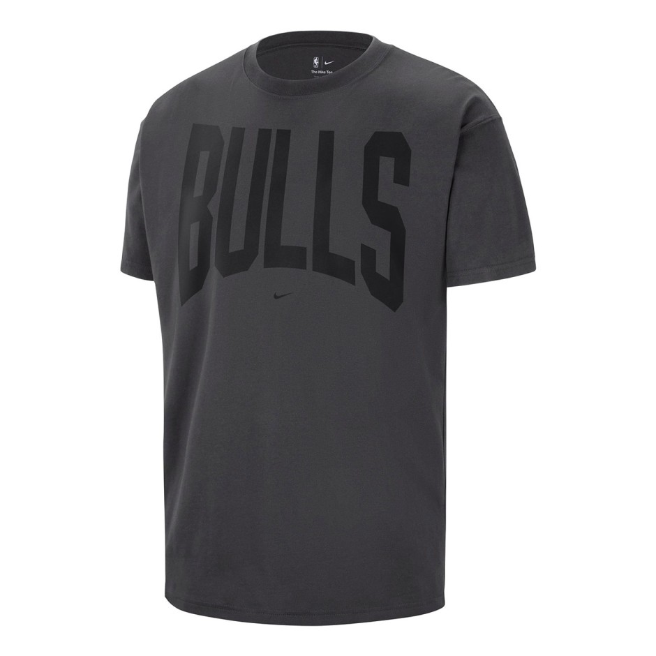 Ανδρική Κοντομάνικη Μπλούζα NBA Ανθρακί - Nike Chicago Bulls