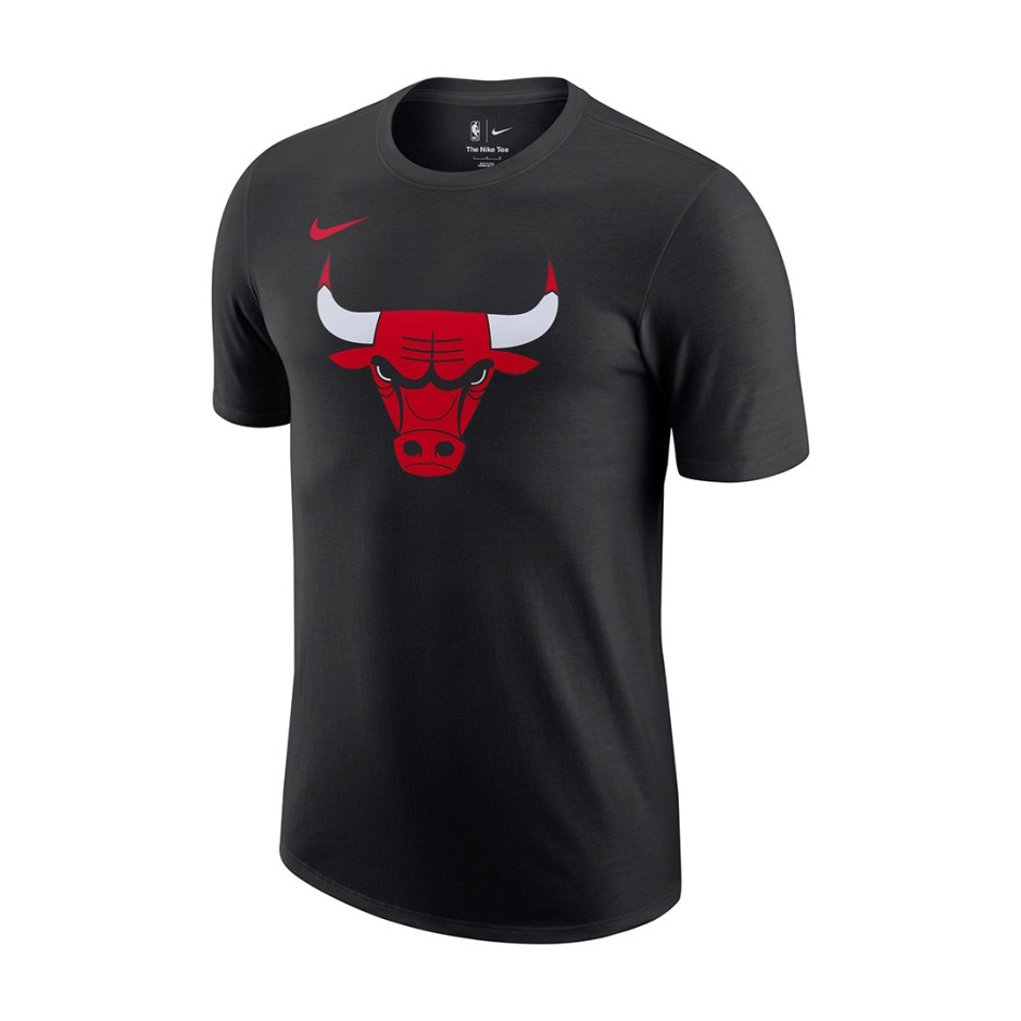 Ανδρική Κοντομάνικη Μπλούζα NBA Μαύρη - Nike Chicago Bulls Essential