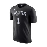 Ανδρική Κοντομάνικη Μπλούζα NBA Μαύρη - Nike San Antonio Spurs Εικόνα 