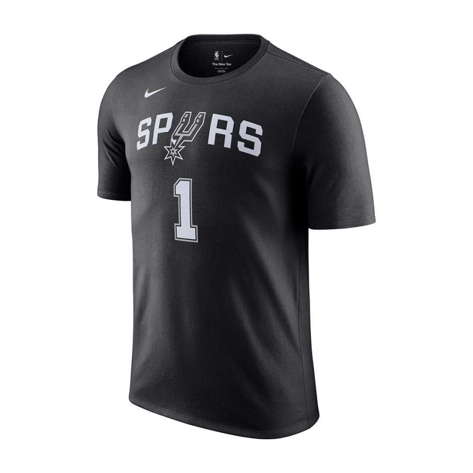 Ανδρική Κοντομάνικη Μπλούζα NBA Μαύρη - Nike San Antonio Spurs