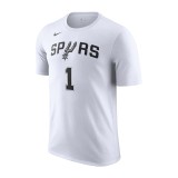 Ανδρική Κοντομάνικη Μπλούζα ΝΒΑ Λευκή - Nike San Antonio Spurs Εικόνα 