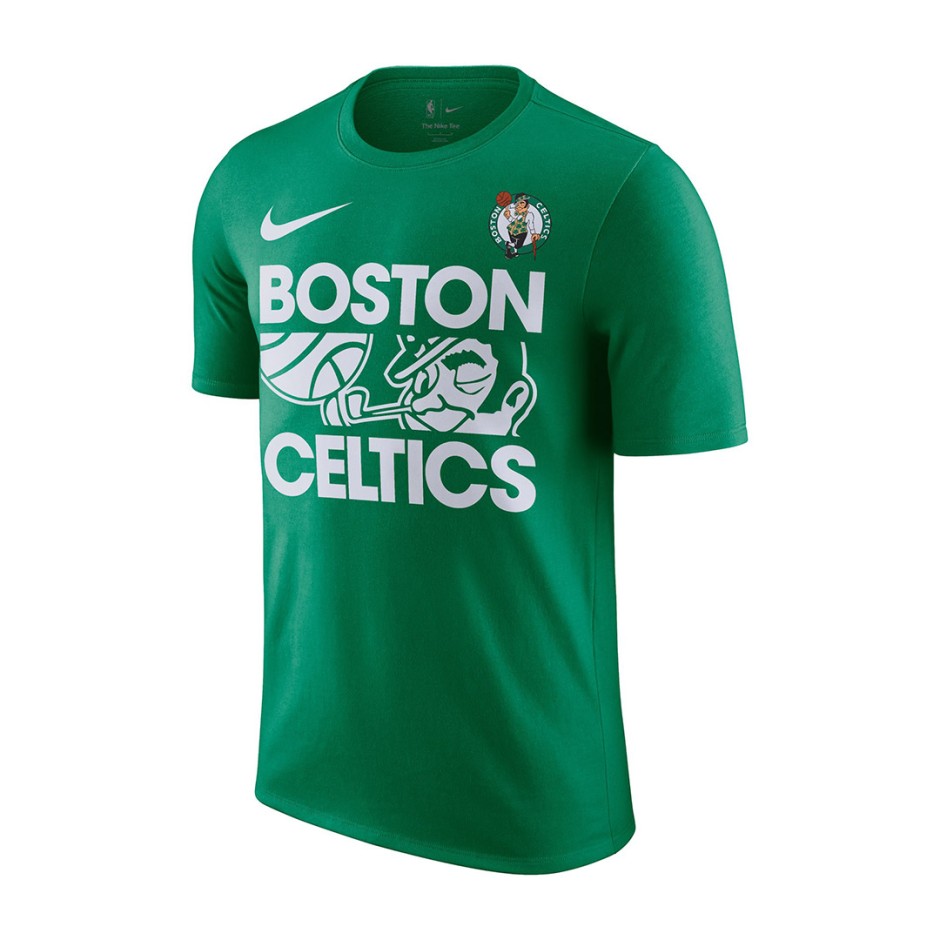 Ανδρική Κοντομάνικη Μπλούζα Πράσινη - Nike Boston Celtics Courtside